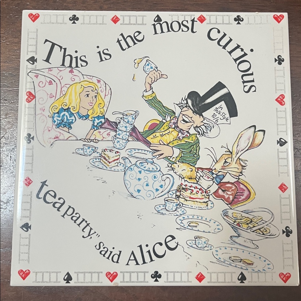 Alice in Wonderland Tea Party Trivet